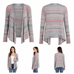 Maurices XS Open Front Boho Knit Cardigan Lightweight